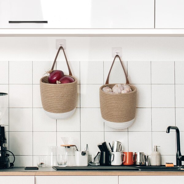 Hanging Towel Basket Wayfair